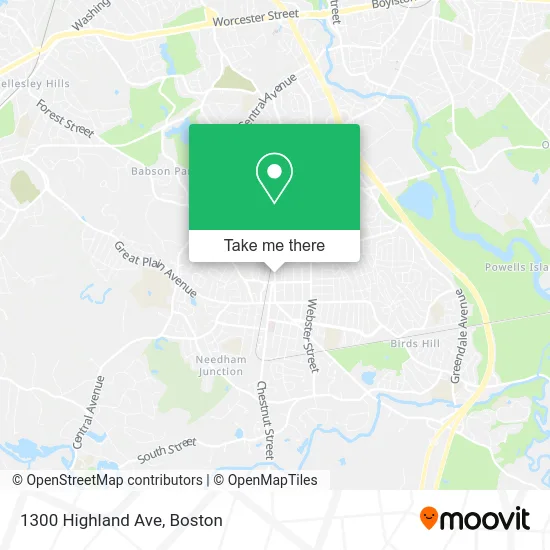 1300 Highland Ave map