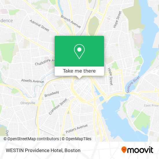 WESTIN Providence Hotel map