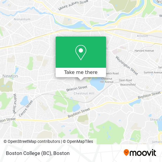 Mapa de Boston College (BC)
