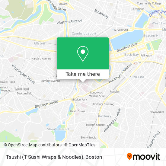 Tsushi (T Sushi Wraps & Noodles) map