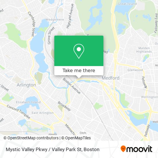 Mystic Valley Pkwy / Valley Park St map