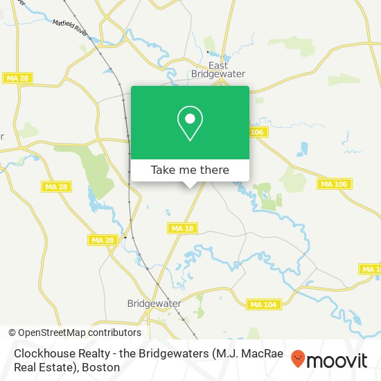 Mapa de Clockhouse Realty - the Bridgewaters (M.J. MacRae Real Estate)