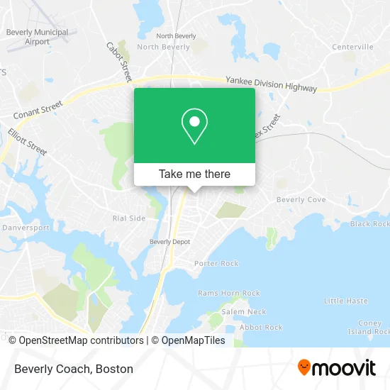 Beverly Coach map