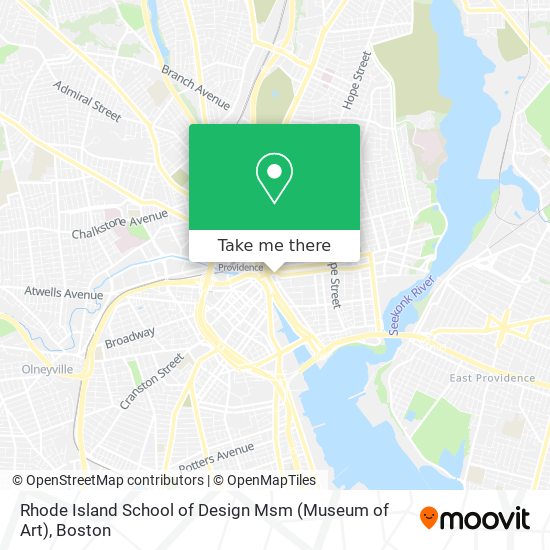 Mapa de Rhode Island School of Design Msm (Museum of Art)