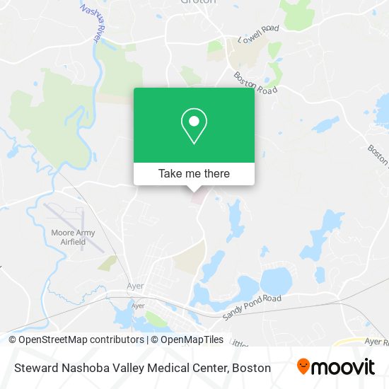 Mapa de Steward Nashoba Valley Medical Center
