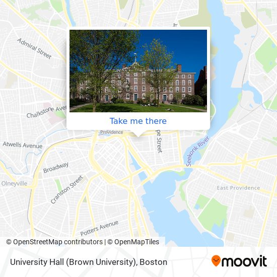 Mapa de University Hall (Brown University)