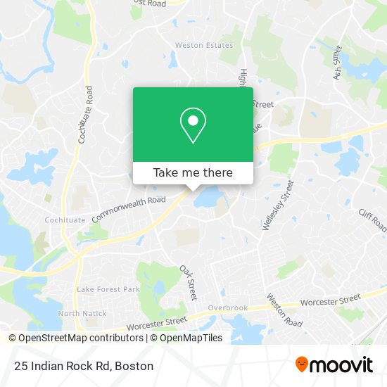 25 Indian Rock Rd map