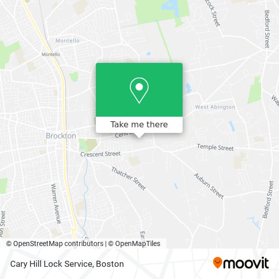 Cary Hill Lock Service map