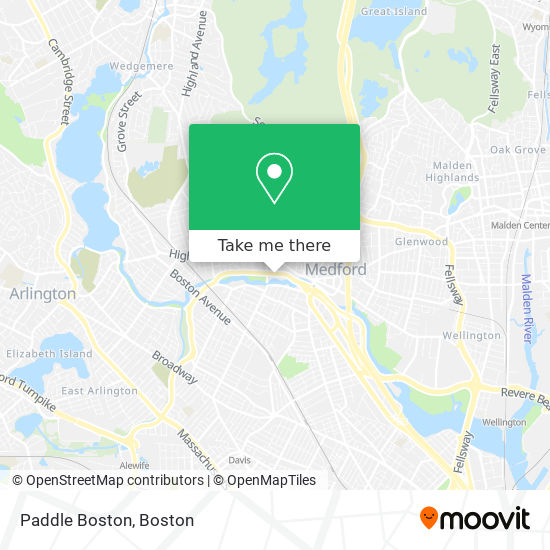 Mapa de Paddle Boston