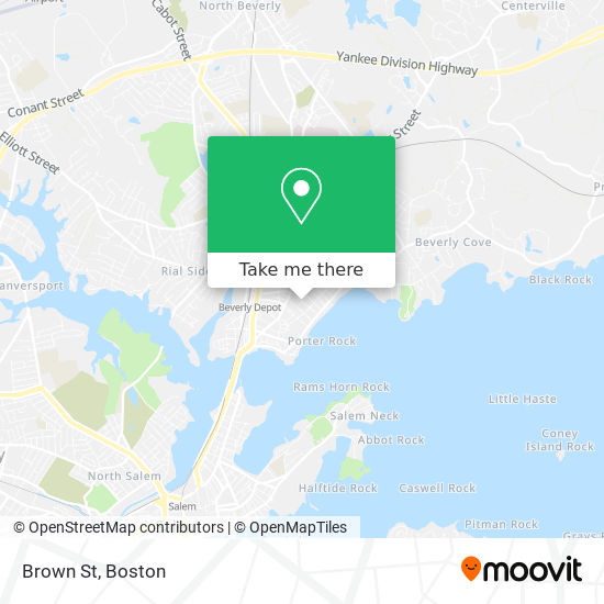 Brown St map