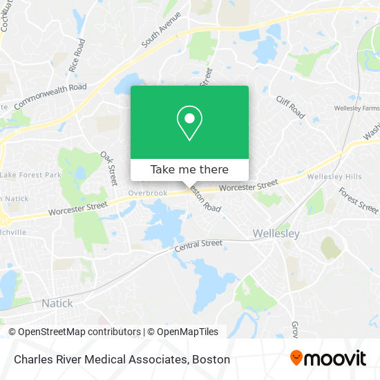 Mapa de Charles River Medical Associates