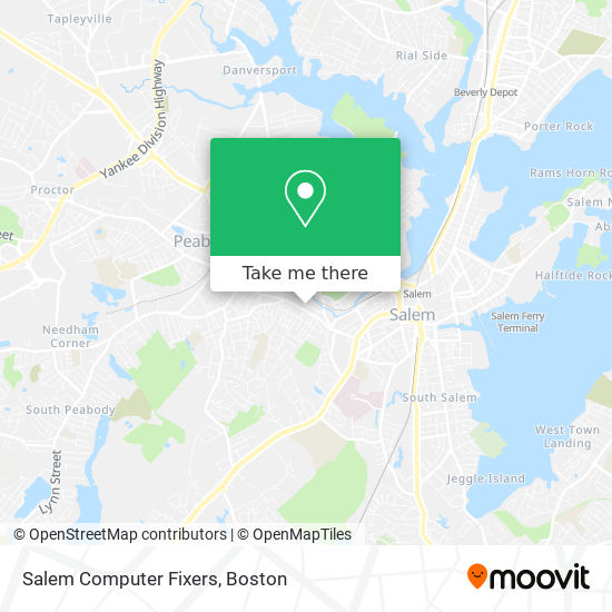 Mapa de Salem Computer Fixers