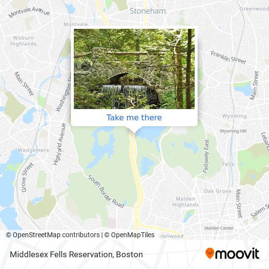 Middlesex Fells Reservation map