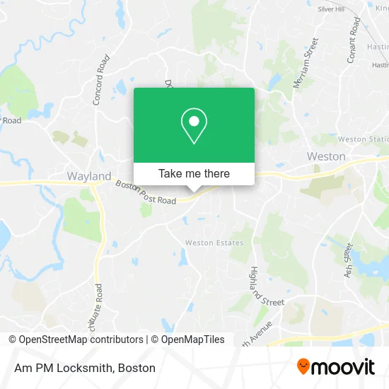 Am PM Locksmith map