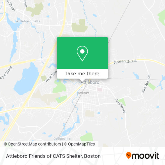 Mapa de Attleboro Friends of CATS Shelter