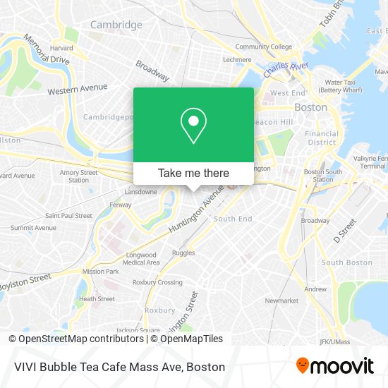 VIVI Bubble Tea Cafe Mass Ave map