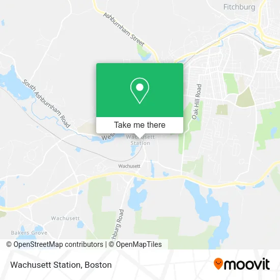 Wachusett Station map