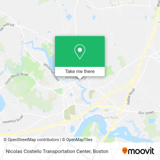 Nicolas Costello Transportation Center map