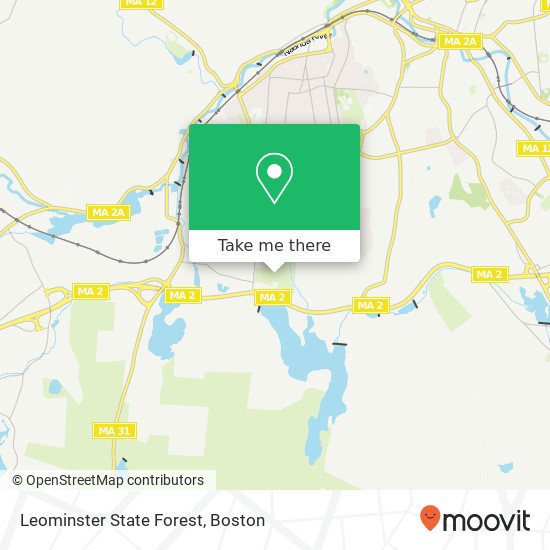 Leominster State Forest map