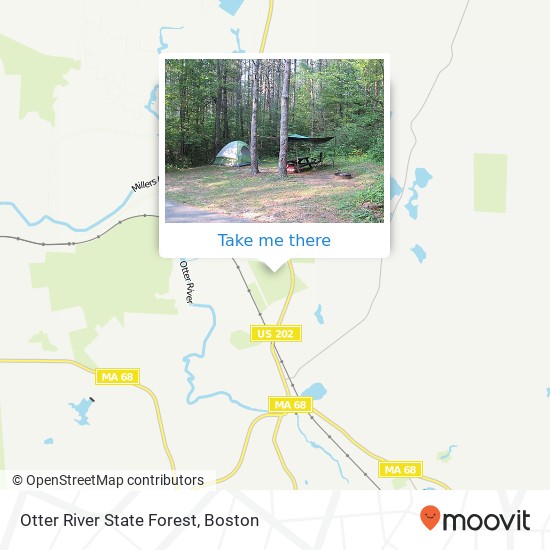 Mapa de Otter River State Forest