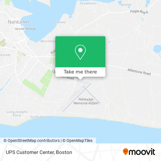UPS Customer Center map
