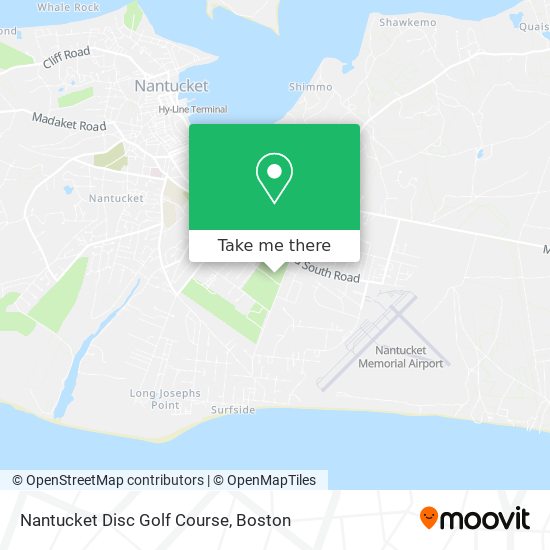 Mapa de Nantucket Disc Golf Course