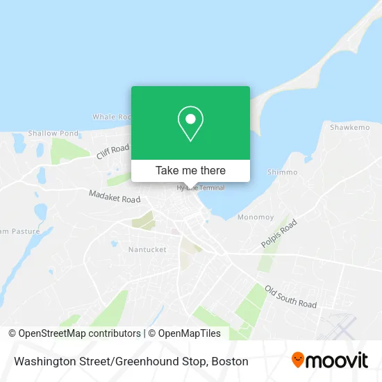 Mapa de Washington Street / Greenhound Stop