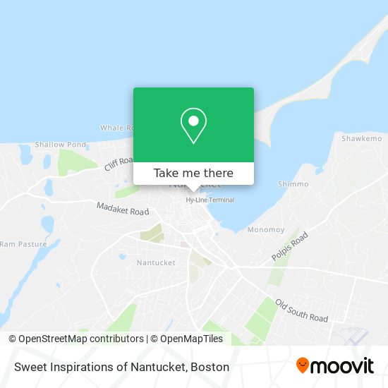 Mapa de Sweet Inspirations of Nantucket