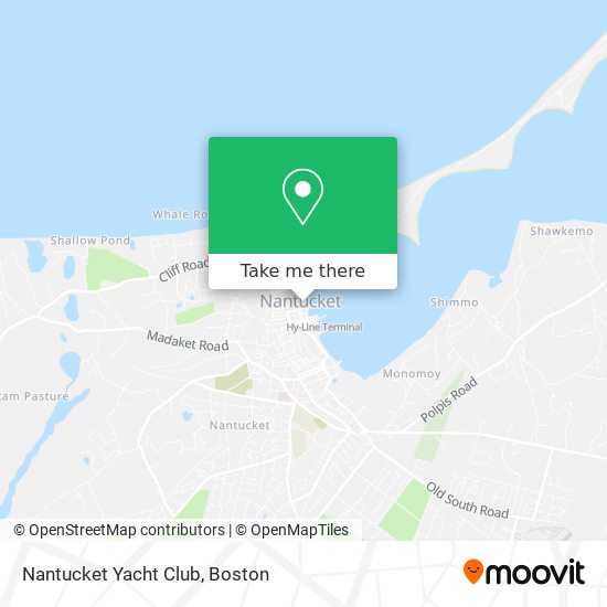 Nantucket Yacht Club map