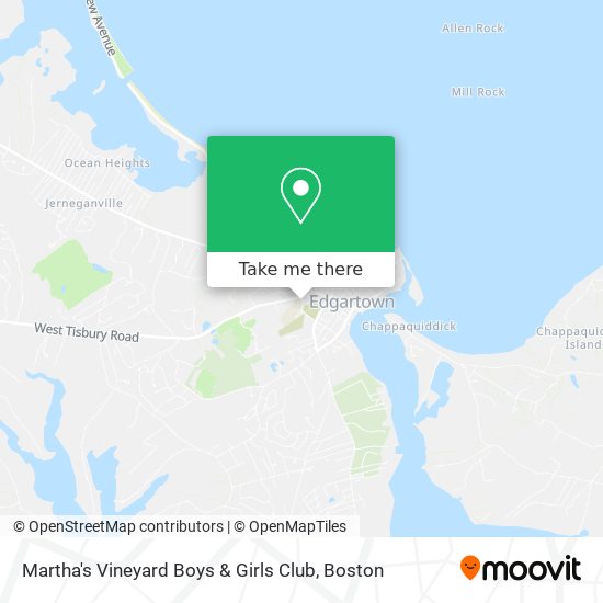 Martha's Vineyard Boys & Girls Club map