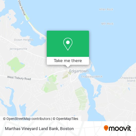 Marthas Vineyard Land Bank map