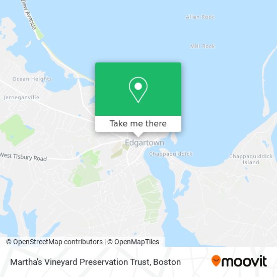 Martha's Vineyard Preservation Trust map