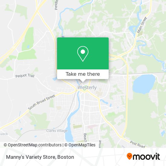 Mapa de Manny's Variety Store