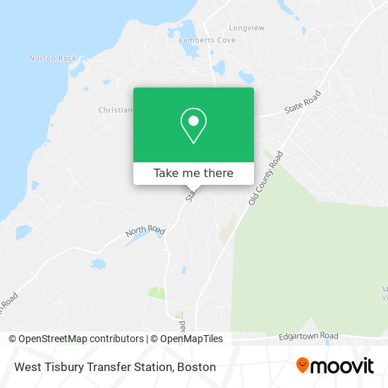 Mapa de West Tisbury Transfer Station