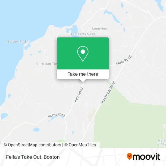 Fella's Take Out map