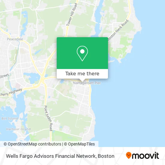 Wells Fargo Advisors Financial Network map