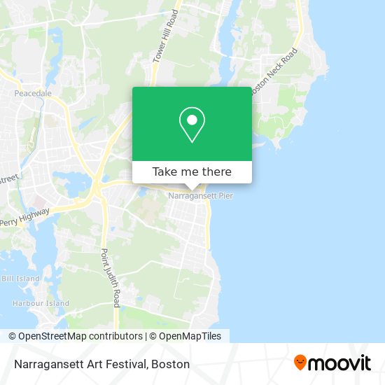 Narragansett Art Festival map