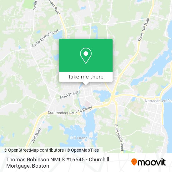 Thomas Robinson NMLS #16645 - Churchill Mortgage map