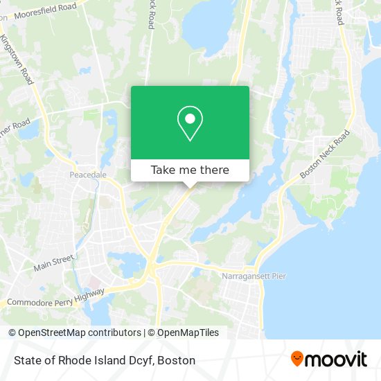 State of Rhode Island Dcyf map