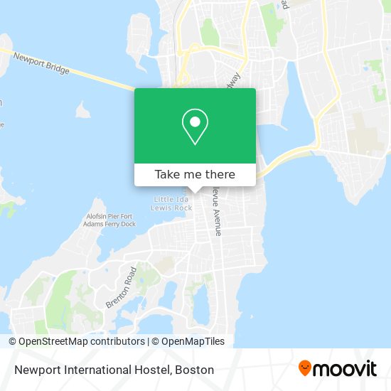 Newport International Hostel map