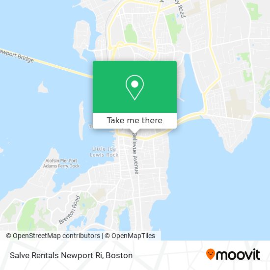 Salve Rentals Newport Ri map