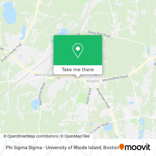 Phi Sigma Sigma - University of Rhode Island map