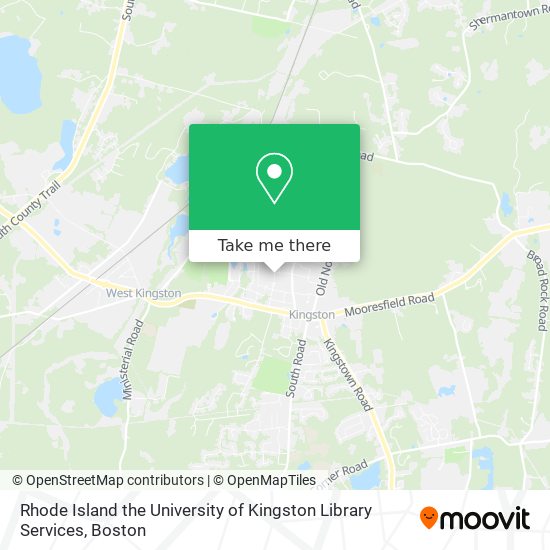 Mapa de Rhode Island the University of Kingston Library Services