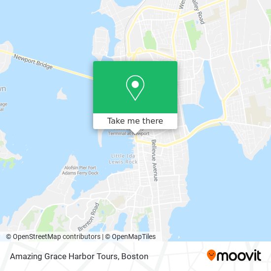 Amazing Grace Harbor Tours map