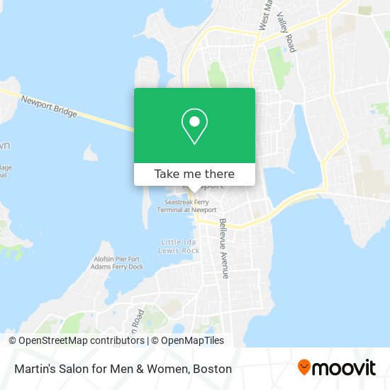 Martin's Salon for Men & Women map