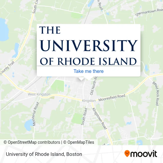 University of Rhode Island map