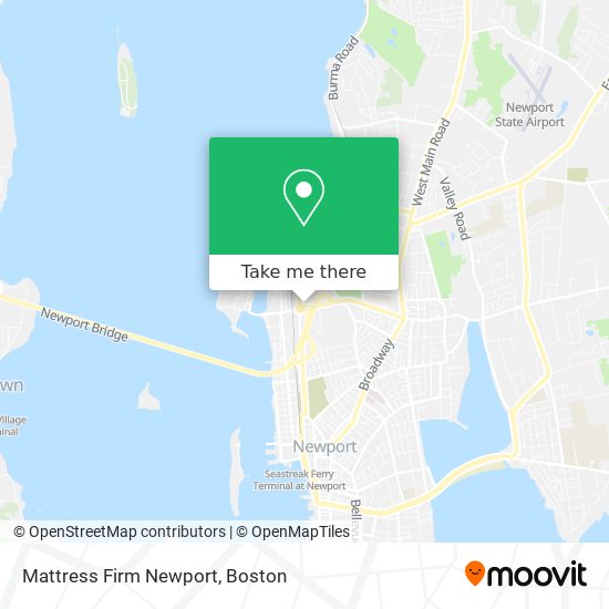 Mapa de Mattress Firm Newport