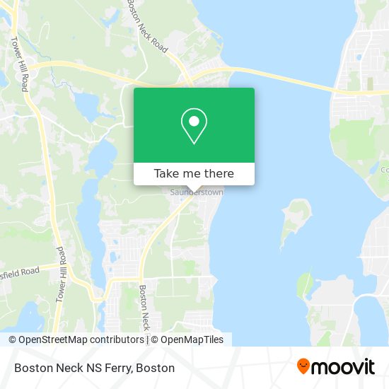 Mapa de Boston Neck NS Ferry