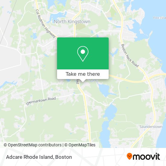 Mapa de Adcare Rhode Island