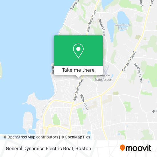 Mapa de General Dynamics Electric Boat
